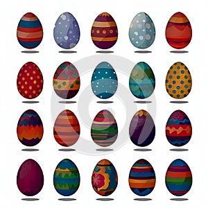 Easter egg patterns and designs.