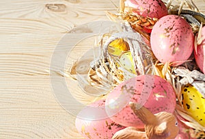 Easter Egg and Rabbit,