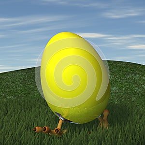 Pasqua uova correre 