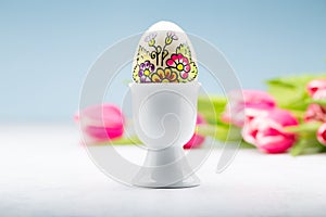 Easter egg on a stand