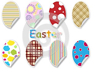 Easter egg sticker set