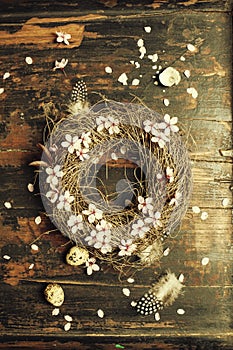 Easter egg wreath