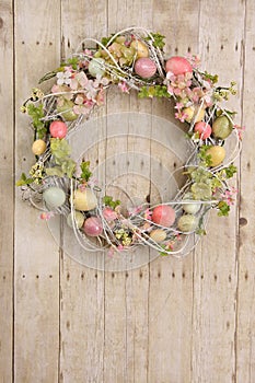 Easter egg wreath