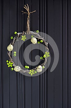 Easter egg wreath