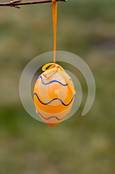 Easter eggs arranged for decoration