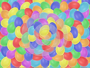 Easter eggs background