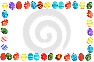 Easter eggs border