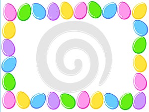 Easter eggs border