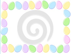 Easter eggs border