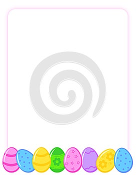 Easter eggs border / frame