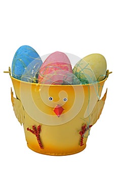 Easter Eggs in Bucket