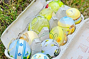 Easter Eggs in Carton