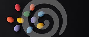 Easter eggs or color egg. Multi-colorful of easter eggs