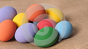 Easter eggs or color egg. Multi-colorful of easter eggs