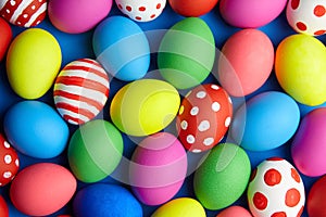 Easter Eggs colorful background, Easter Day