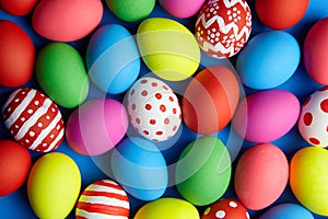 Easter Eggs colorful background, Easter Day