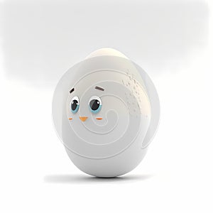 Easter Eggs With Face Design. Generative AI