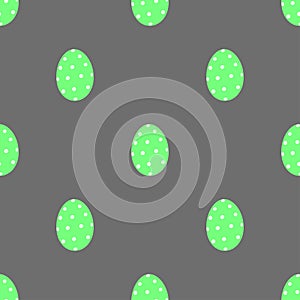 Easter eggs decorative elements in vector for coloring book. Colorful decorative seamless pattern