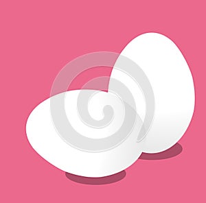 Easter eggs flat design