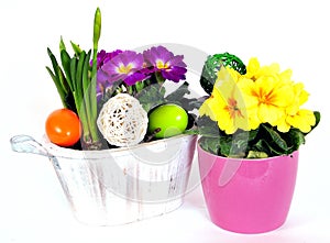 Easter eggs flower arrangements