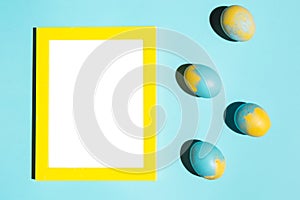 Easter eggs with frame