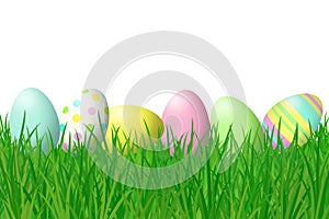 Easter Eggs in Grass