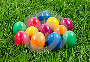 Easter eggs grass food colourful eat