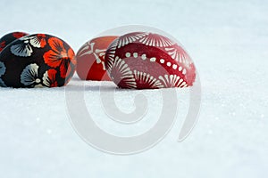 Easter eggs hand decorated