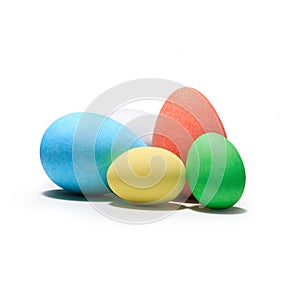 Easter Eggs - Isolated on white