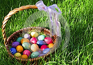 Easter eggs photo