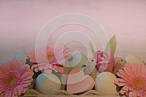 Easter eggs nicely decorated for the Easter egg