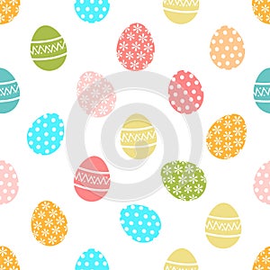 Easter eggs pattern background - Vector