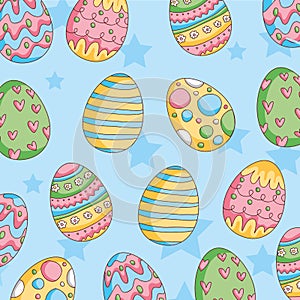 Easter eggs pattern