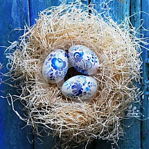 Easter eggs photo