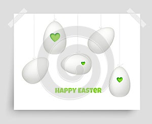 Easter eggs seamless pattern