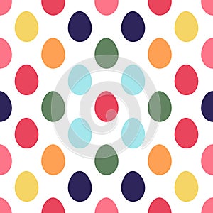 Easter eggs seamless pattern.