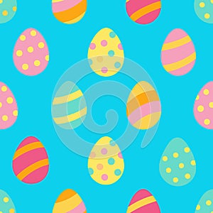 Easter Eggs Seamless Pattern