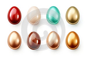 Easter Eggs Set, Color 3d Chicken Eggs, Painted Egg