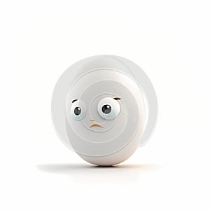 Easter Eggs With Face Design. Generative AI