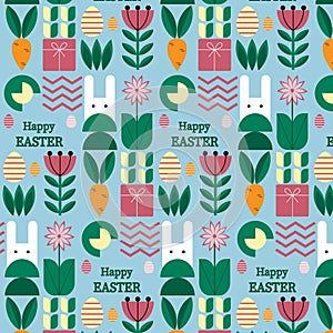 Easter eggs simple seamless pattern. Easter eggs, Easter symbol, decorative vector elements. EPS10