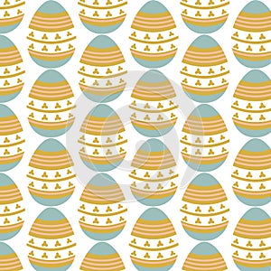 Easter eggs simple seamless pattern. Easter eggs, Easter symbol, decorative vector elements. EPS10