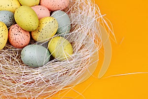 Easter Eggs in Straw