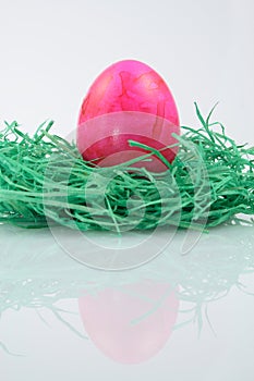 Easter eggs on synthetic turf