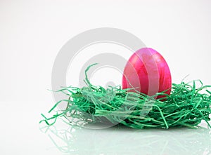 Easter eggs on synthetic turf