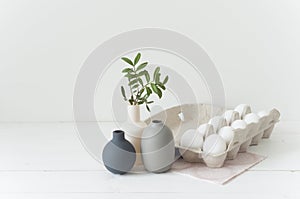 Easter eggs and vazes