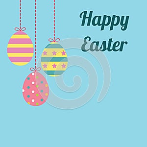 Easter eggs Vector illustration.