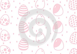 Easter eggs, wallpaper background pink white scrapbook gift paper wrap in A2 size