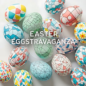 Easter Eggstravaganza: Colorful Geometric Easter Eggs