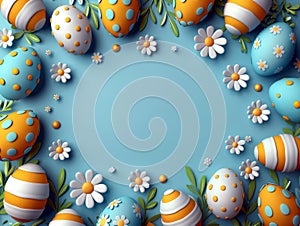 easter festival illustration, Generative AI