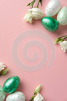 Easter flat lay composition.